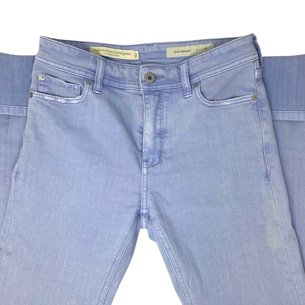 Pilcro Slim Straight leg High Rise Light Jean 26